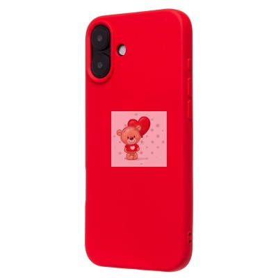 Чехол-накладка для Apple iPhone 16 Plus (красный) Activ Full Original Design Чехол-накладка для Apple iPhone 16 Plus (красный) Activ Full Original Design