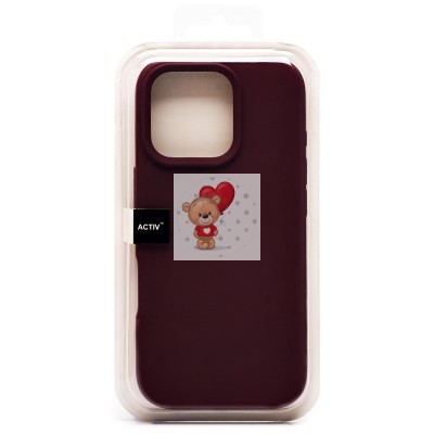 Чехол-накладка для Apple iPhone 16 Pro (бордовый) Activ Full Original Design