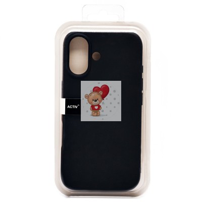 Чехол-накладка для Apple iPhone 16 (черный) Activ Full Original Design Чехол-накладка для Apple iPhone 16 (черный) Activ Full Original Design