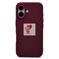 Чехол-накладка для Apple iPhone 16 (бордовый) Activ Full Original Design Чехол-накладка для Apple iPhone 16 (бордовый) Activ Full Original Design