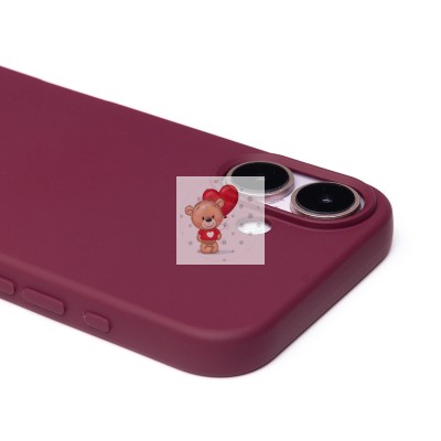 Чехол-накладка для Apple iPhone 16 (бордовый) Activ Full Original Design Чехол-накладка для Apple iPhone 16 (бордовый) Activ Full Original Design