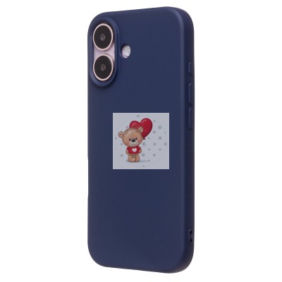 Чехол-накладка для Apple iPhone 16 (темно-синий) Activ Full Original Design