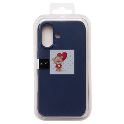 Чехол-накладка для Apple iPhone 16 (темно-синий) Activ Full Original Design
