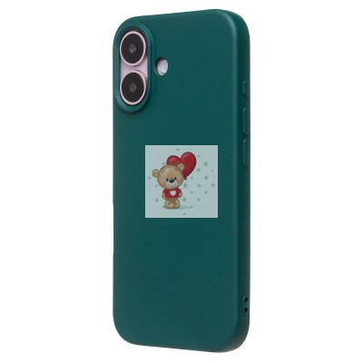 Чехол-накладка для Apple iPhone 16 (темно-зеленый) Activ Full Original Design