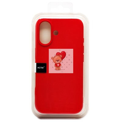 Чехол-накладка для Apple iPhone 16 (красный) Activ Full Original Design Чехол-накладка для Apple iPhone 16 (красный) Activ Full Original Design
