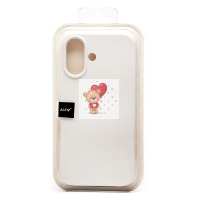 Чехол-накладка для Apple iPhone 16 (белый) Activ Full Original Design