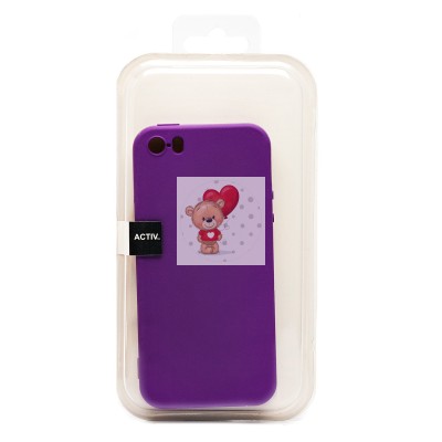 Чехол-накладка для Apple iPhone SE (фиолетовый) Activ Full Original Design