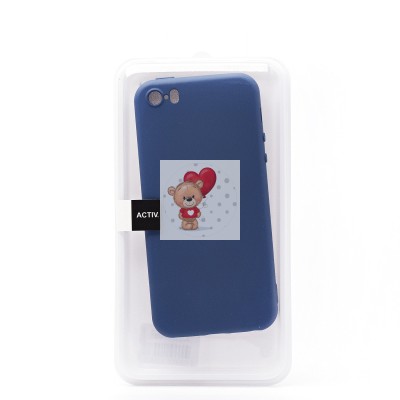 Чехол-накладка для Apple iPhone 5S (синий) Activ Full Original Design