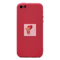 Чехол-накладка для Apple iPhone 5 (бордовый) Activ Full Original Design