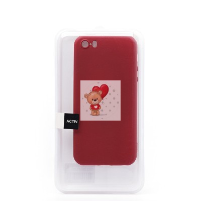 Чехол-накладка для Apple iPhone 5S (бордовый) Activ Full Original Design