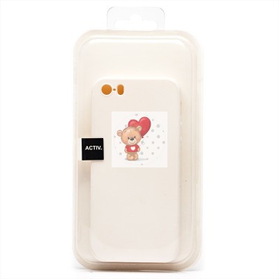 Чехол-накладка для Apple iPhone SE (белый) Activ Full Original Design