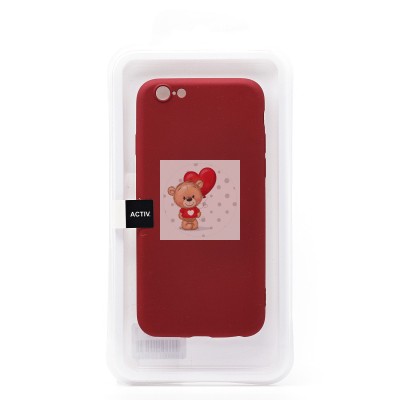 Чехол-накладка для Apple iPhone 6 (бордовый) Activ Full Original Design