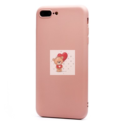 Чехол-накладка для Apple iPhone 7 Plus (цвет пыльной розы) Activ Full Original Design