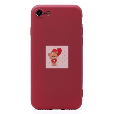 Чехол-накладка для Apple iPhone SE 2020 (бордовый) Activ Full Original Design