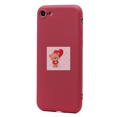 Чехол-накладка для Apple iPhone SE 2020 (бордовый) Activ Full Original Design