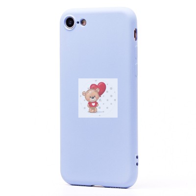 Чехол-накладка для Apple iPhone SE 2020 (голубой) Activ Full Original Design Чехол-накладка для Apple iPhone SE 2020 (голубой) Activ Full Original Design