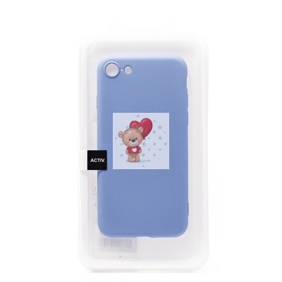 Чехол-накладка для Apple iPhone SE 2020 (голубой) Activ Full Original Design Чехол-накладка для Apple iPhone SE 2020 (голубой) Activ Full Original Design