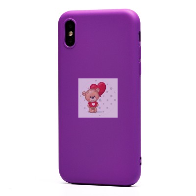 Чехол-накладка для Apple iPhone X (фиолетовый) Activ Full Original Design