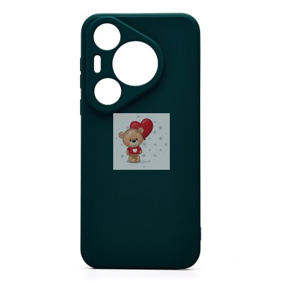 Чехол-накладка для Huawei Pura 70 Pro Global (темно-зеленый) Activ Full Original Design