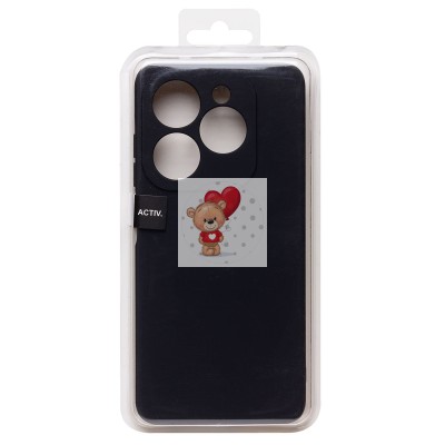 Чехол-накладка для Infinix Hot 40i (черный) Activ Full Original Design