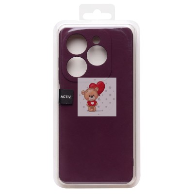 Чехол-накладка для Infinix Hot 40i (бордовый) Activ Full Original Design Чехол-накладка для Infinix Hot 40i (бордовый) Activ Full Original Design