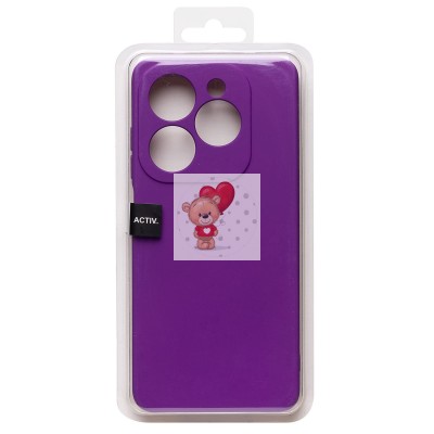 Чехол-накладка для Infinix Hot 40i (фиолетовый) Activ Full Original Design Чехол-накладка для Infinix Hot 40i (фиолетовый) Activ Full Original Design