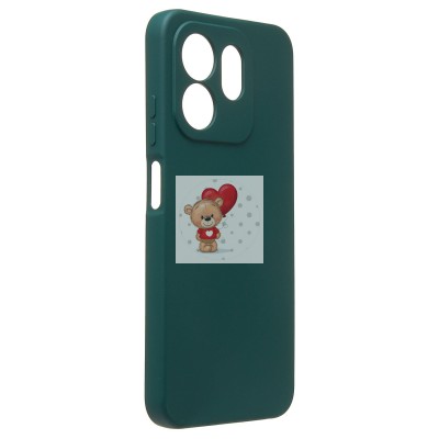 Чехол-накладка для Infinix Hot 50i (темно-зеленый) Activ Full Original Design