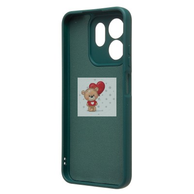 Чехол-накладка для Infinix Hot 50i (темно-зеленый) Activ Full Original Design