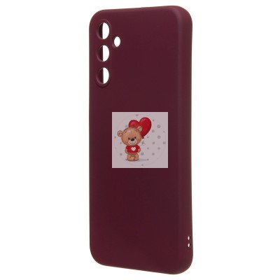 Чехол-накладка для Samsung A14 4G (бордовый) Activ Full Original Design