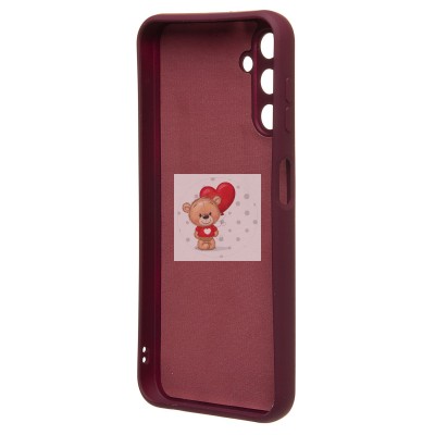 Чехол-накладка для Samsung A14 4G (бордовый) Activ Full Original Design