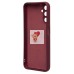 Чехол-накладка для Samsung A14 4G (бордовый) Activ Full Original Design