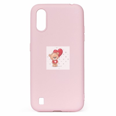 Чехол-накладка для Samsung A015 Galaxy A01 (светло-розовый) Activ Full Original Design