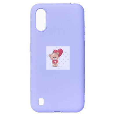 Чехол-накладка для Samsung A015 Galaxy A01 (светло-фиолетовый) Activ Full Original Design