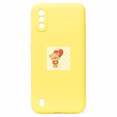 Чехол-накладка для Samsung A015 Galaxy A01 (желтый) Activ Full Original Design