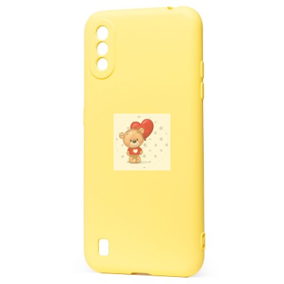 Чехол-накладка для Samsung A015 Galaxy A01 (желтый) Activ Full Original Design