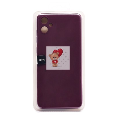 Чехол-накладка для Samsung A055 Galaxy A05 (бордовый) Activ Full Original Design