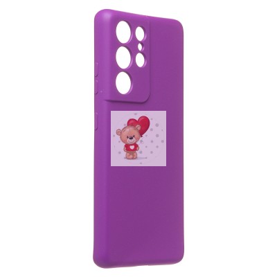 Чехол-накладка для Samsung G998 Galaxy S21 Ultra (фиолетовый) Activ Full Original Design Чехол-накладка для Samsung G998 Galaxy S21 Ultra (фиолетовый) Activ Full Original Design