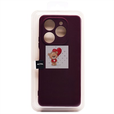 Чехол-накладка для Tecno Spark 20 Pro (бордовый) Activ Full Original Design Чехол-накладка для Tecno Spark 20 Pro (бордовый) Activ Full Original Design