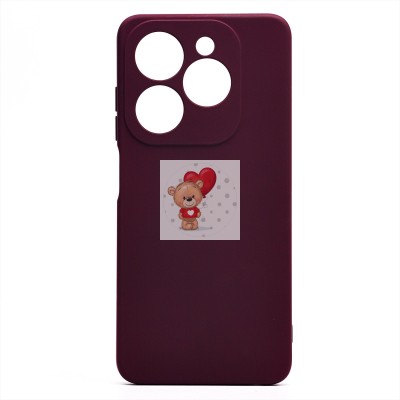 Чехол-накладка для Tecno Spark 20 (бордовый) Activ Full Original Design