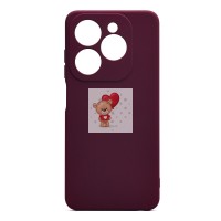 Чехол-накладка для Tecno Spark 20C (бордовый) Activ Full Original Design