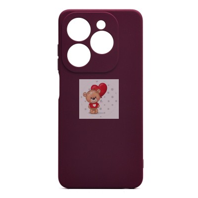 Чехол-накладка для Tecno Spark 20C (бордовый) Activ Full Original Design Чехол-накладка для Tecno Spark 20C (бордовый) Activ Full Original Design