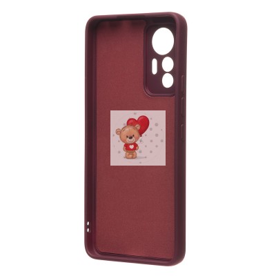 Чехол-накладка для Xiaomi 12 Lite NE (бордовый) Activ Full Original Design Чехол-накладка для Xiaomi 12 Lite NE (бордовый) Activ Full Original Design