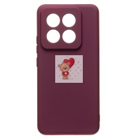 Чехол-накладка для Xiaomi 14 Pro (бордовый) Activ Full Original Design Чехол-накладка для Xiaomi 14 Pro (бордовый) Activ Full Original Design