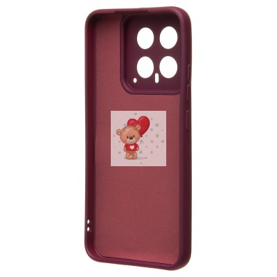 Чехол-накладка для Xiaomi 14 (бордовый) Activ Full Original Design Чехол-накладка для Xiaomi 14 (бордовый) Activ Full Original Design