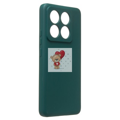 Чехол-накладка для Xiaomi 14T Pro (темно-зеленый) Activ Full Original Design