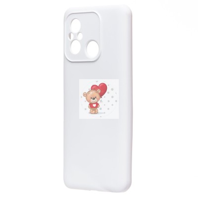 Чехол-накладка для Xiaomi Redmi 12C (белый) Activ Full Original Design