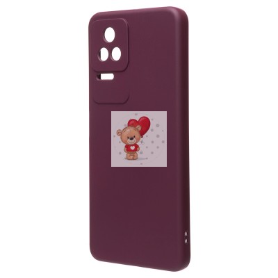 Чехол-накладка для Xiaomi Poco F4 (бордовый) Activ Full Original Design