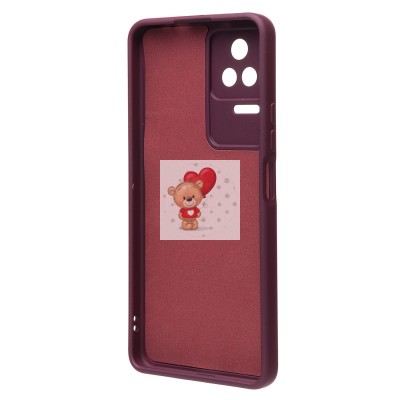 Чехол-накладка для Xiaomi Poco F4 (бордовый) Activ Full Original Design