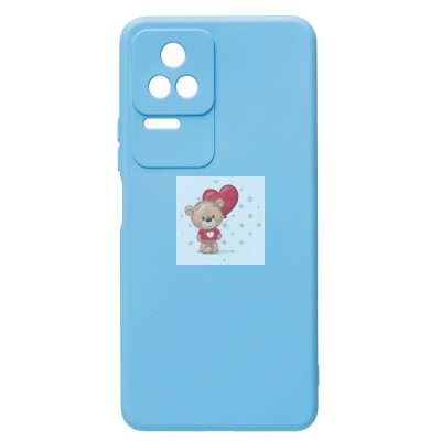 Чехол-накладка для Xiaomi Poco F4 (голубой) Activ Full Original Design