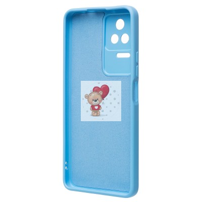 Чехол-накладка для Xiaomi Poco F4 (голубой) Activ Full Original Design